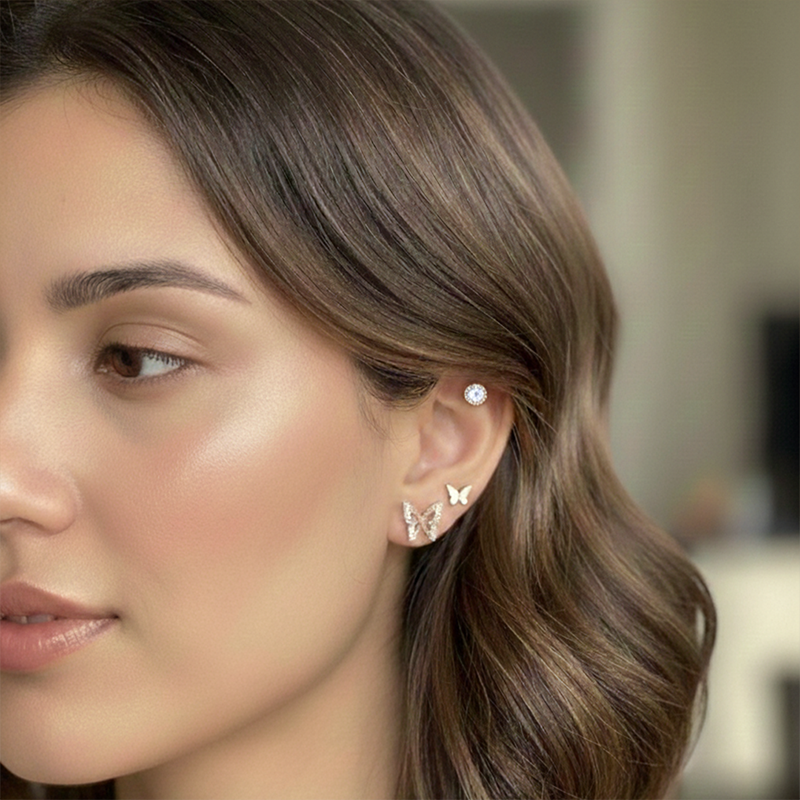 Butterfly Stud Earrings